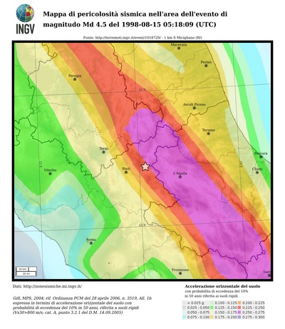 Seismic hazard map