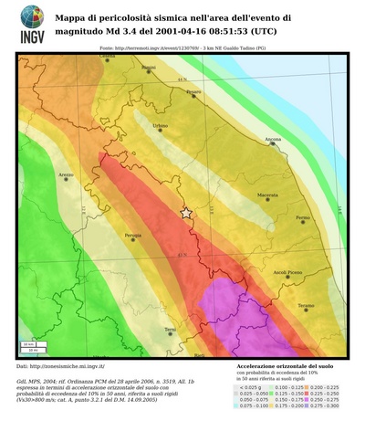 Seismic hazard map