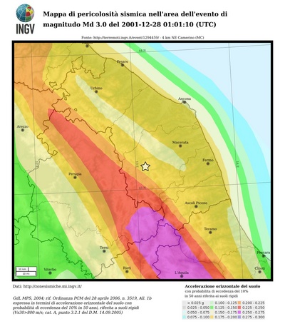 Seismic hazard map