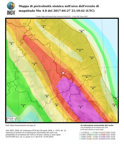 Seismic hazard map