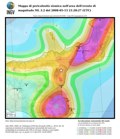 Seismic hazard map