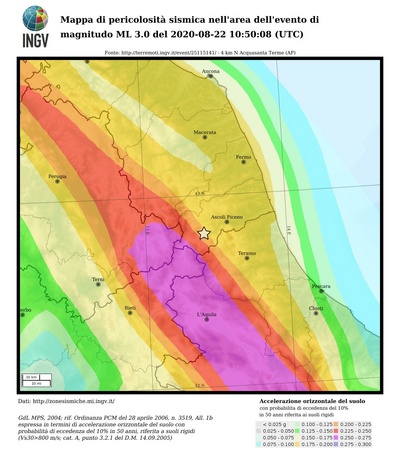 Seismic hazard map