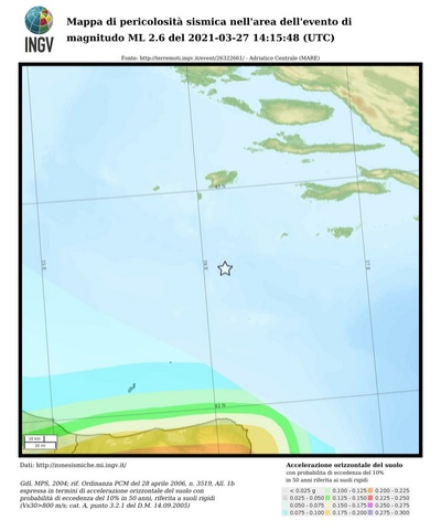 Mappa di pericolosità sismica