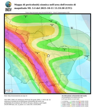 Seismic hazard map