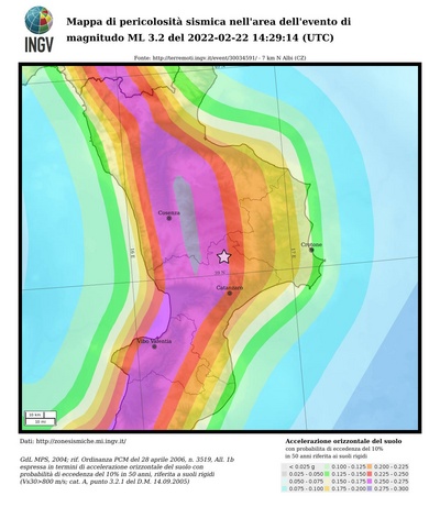 Seismic hazard map