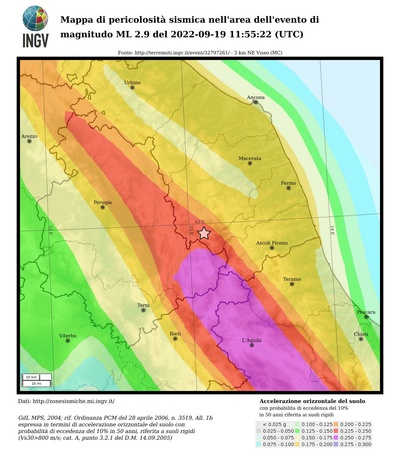 Seismic hazard map