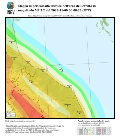 Seismic hazard map