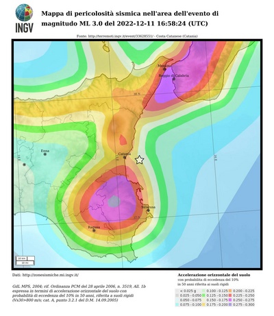 Seismic hazard map