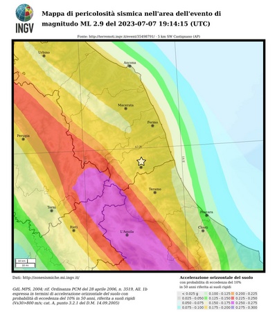 Seismic hazard map