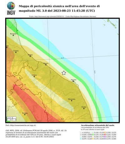 Seismic hazard map